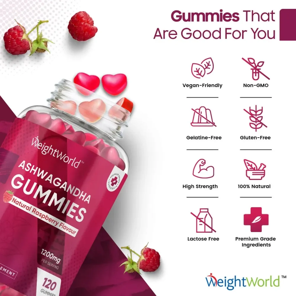 WeightWorld Ashwagandha 1200 mg - 120 gommes