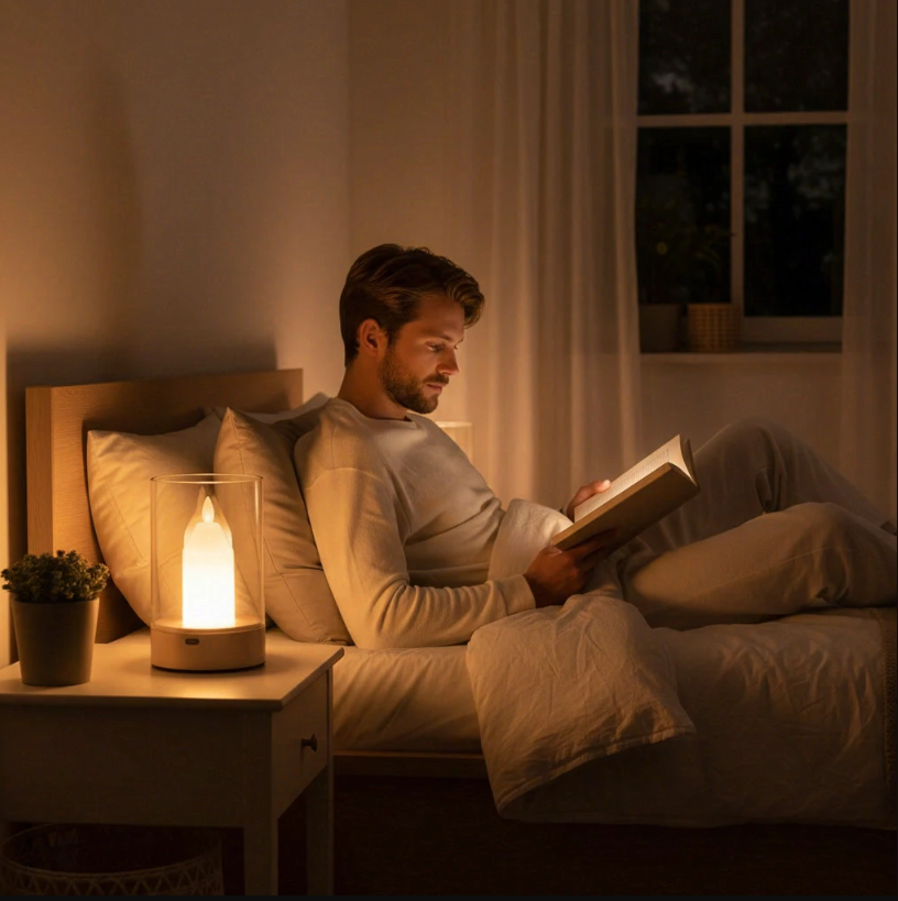 Lichtsinn Lampe de table sans fil (bougie sans flammes), lampe rechargeable avec dimmable continu, couleur de la lumière 3000 K, veilleuse LED, bougies électriques pour l’extérieur, résistantes à la pluie, pour terrasse, balcon et décoration