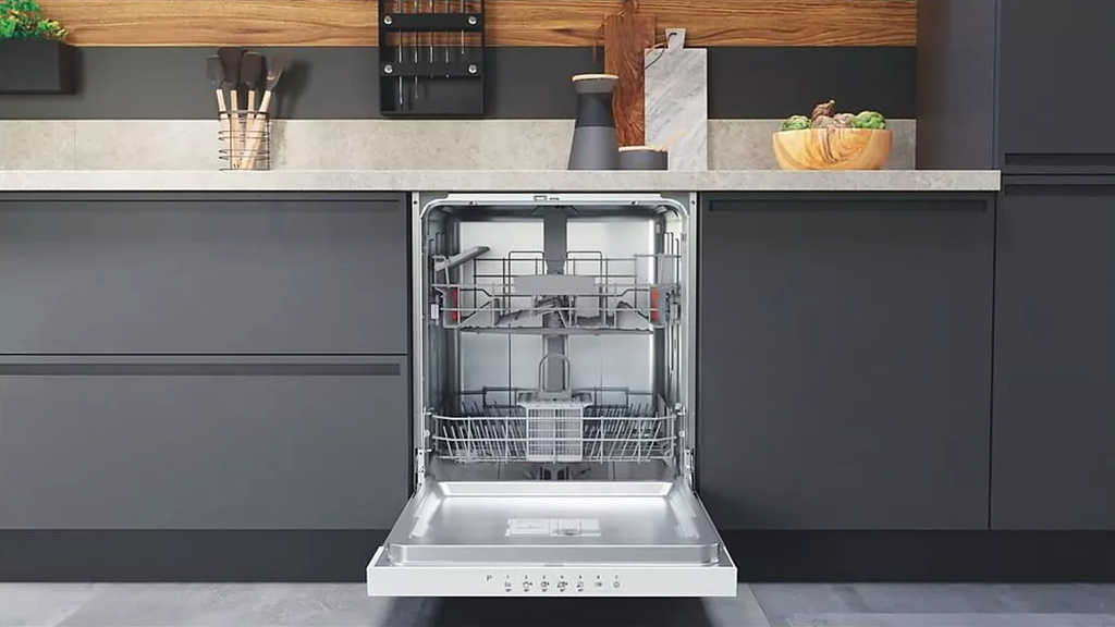 Hotpoint H3BFD536W - Lave-vaisselle intégrable 60cm, 14 couverts, Classe D