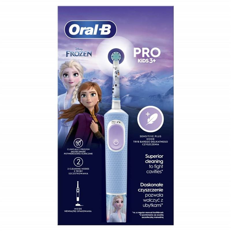 ORAL-B Pro Kids La reine des neiges Brosse à dents pour enfant - Blanc/rose