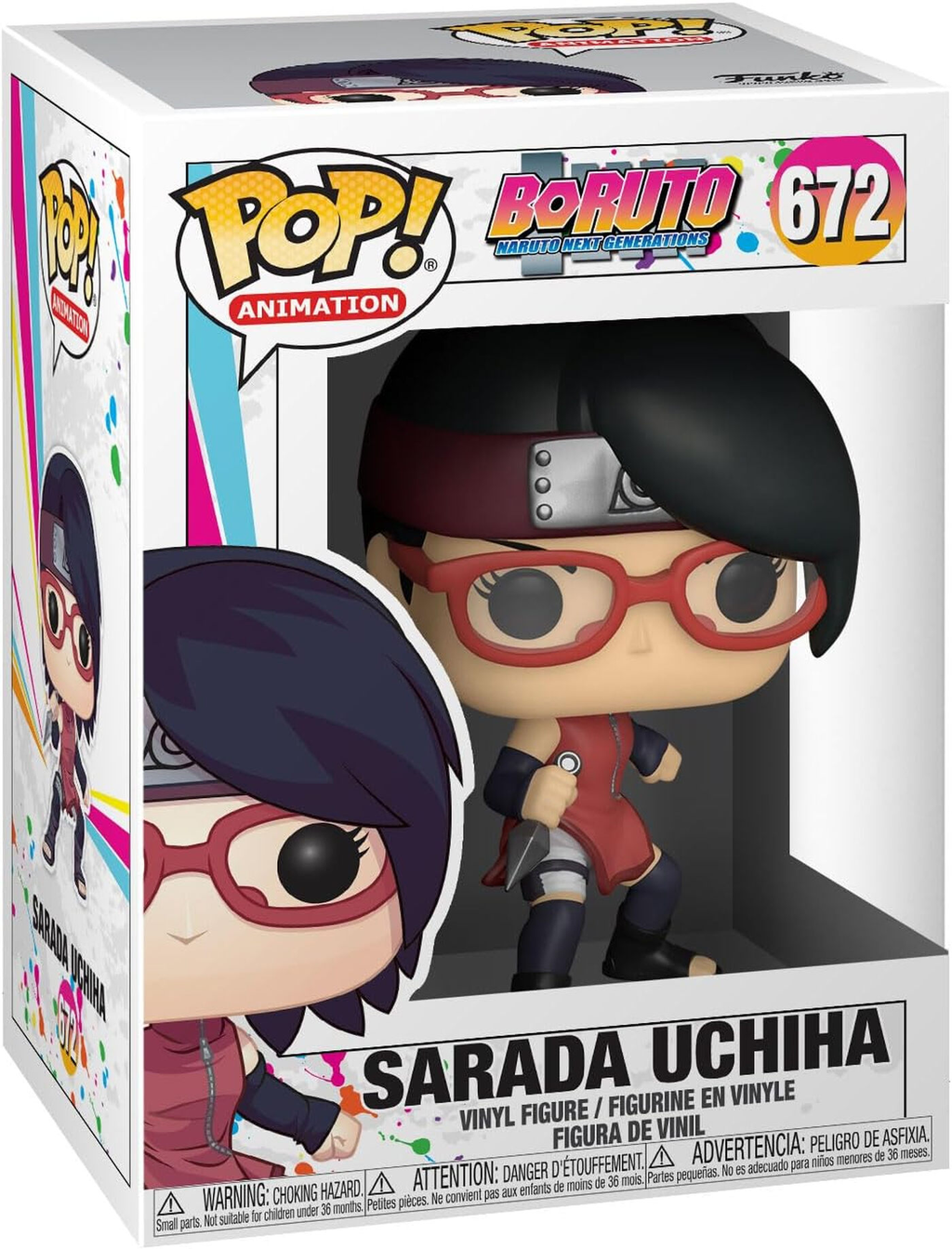 Funko Pop! Animation: Boruto: Naruto Next Generations - Sarada Uchiha #672 Figurine en Vinyle