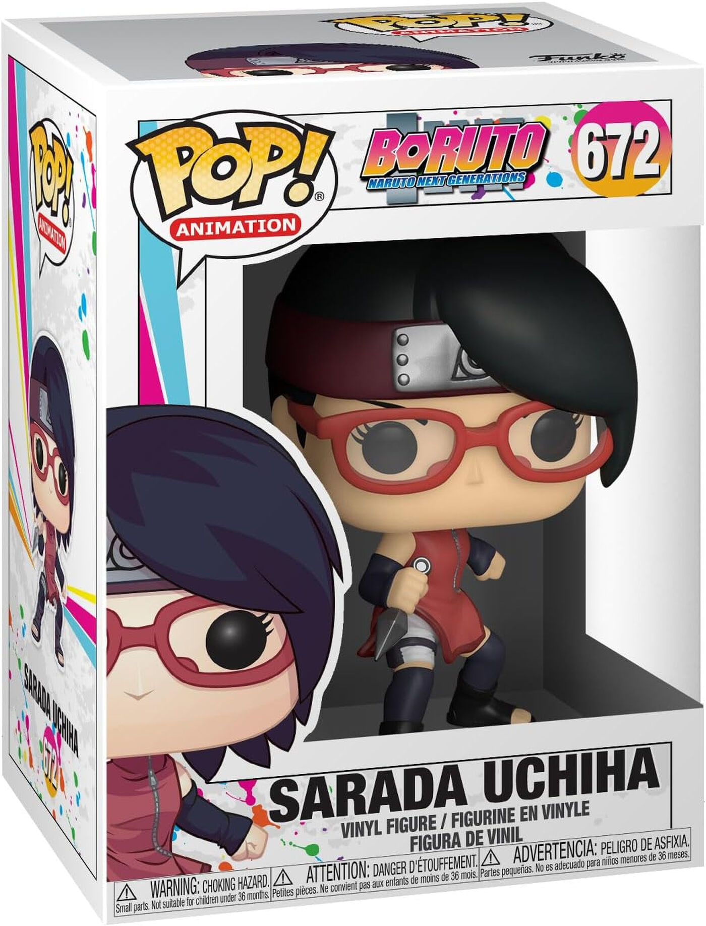 Funko Pop! Animation: Boruto: Naruto Next Generations - Sarada Uchiha #672 Figurine en Vinyle