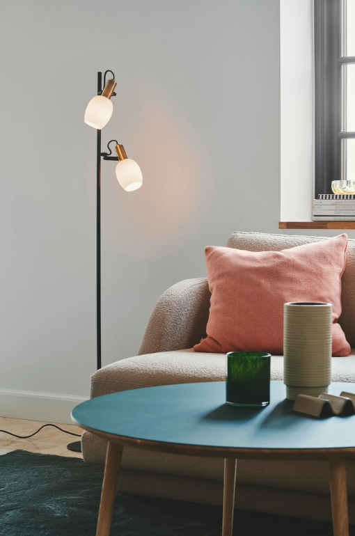 Lampadaire ARILD métal noir IP20 E14 - Nordlux, Intérieur