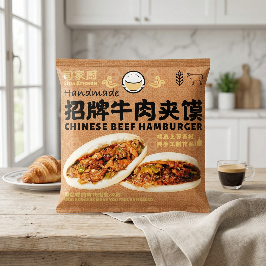 SIJIA KITCHEN Burger de boeuf chinois - 165 g