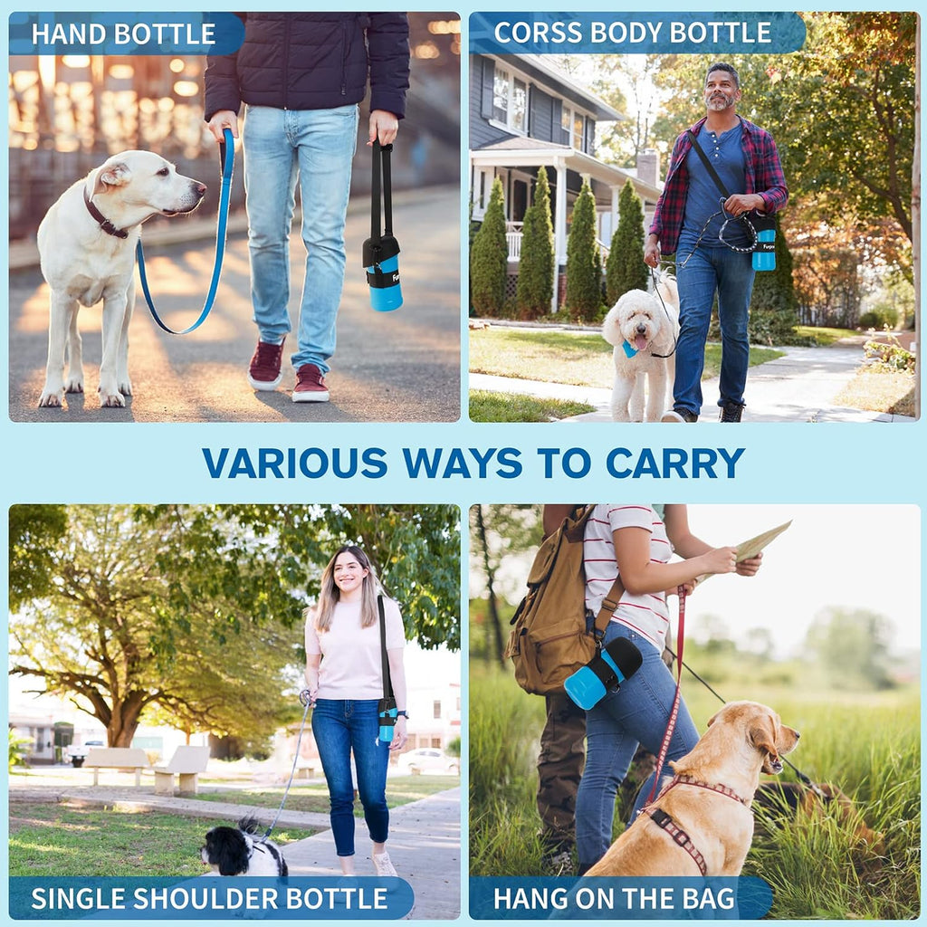 PECUTE PWB-BL01 Gourde d’extérieur pour animaux de compagnie bleu - 800 ml