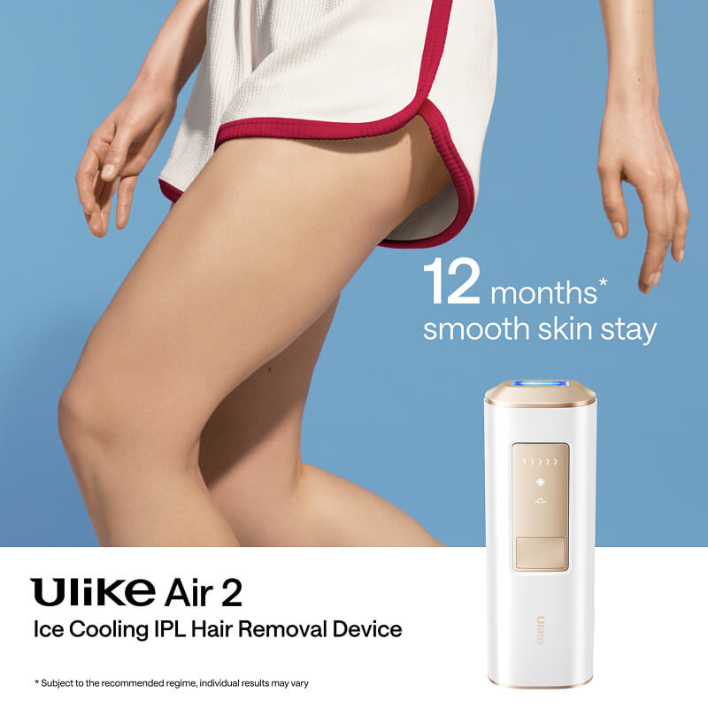 Ulike Air 2 Épilateur IPL pour Femmes et Hommes avec Technologie de Refroidissement à Glace, Résultats Presque Indolores, Alternative Sûre à l'Épilation Laser, pour Corps et Visage, Blanc