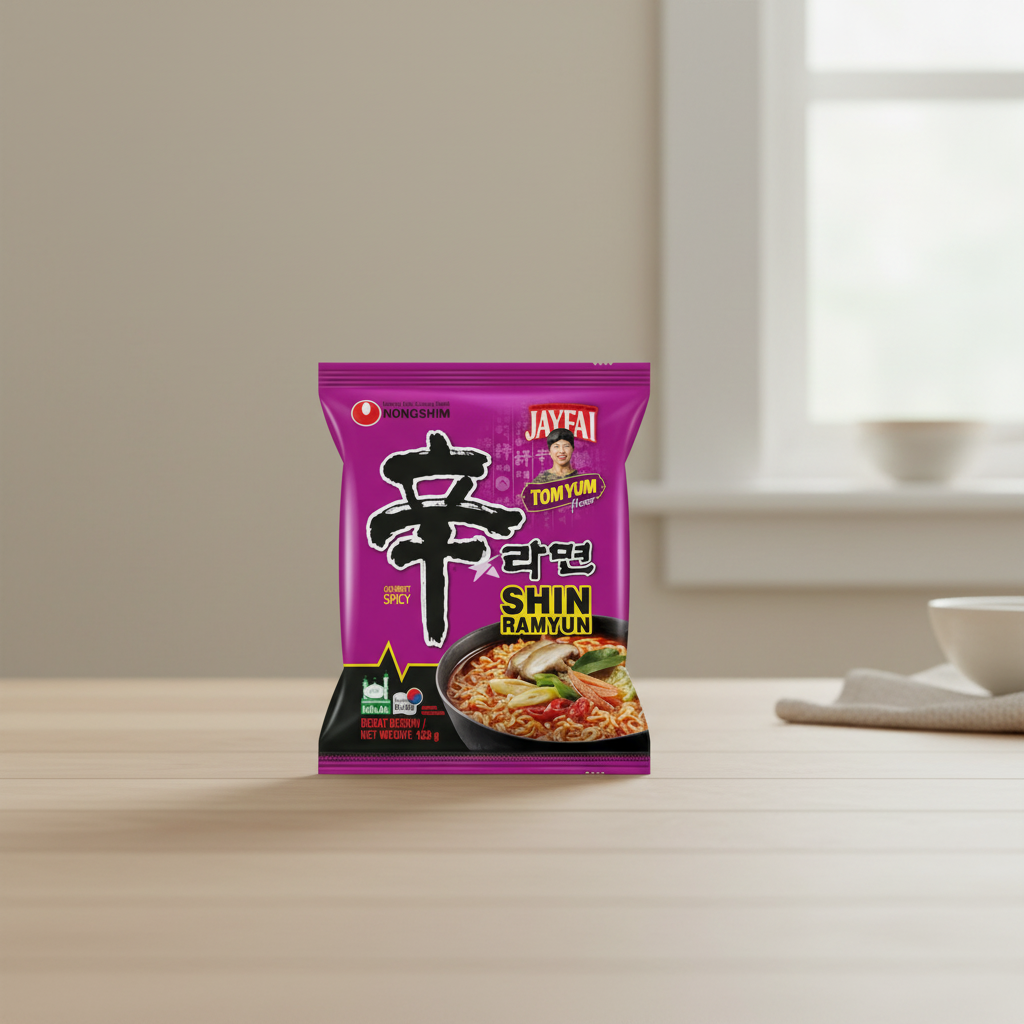Nongshim Shin Ramyun Nouilles instantanées saveur Tom Yum Jay Fai - 123 g