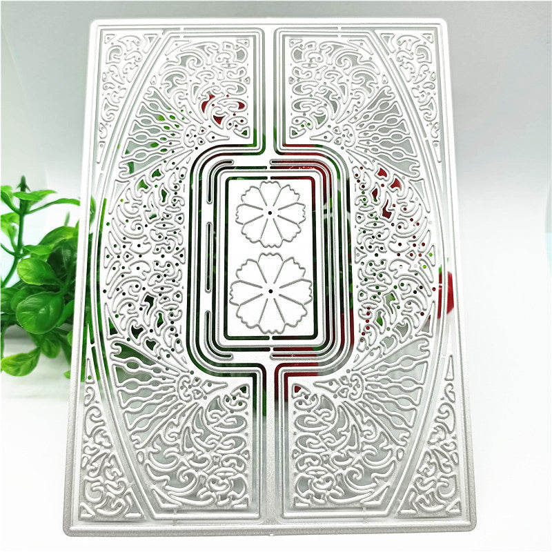 Cadre de coupe en métal avec motif de fleurs magnifique pour kit de création de cartes, découpes en papier en relief, gabarits pour machine à scrapbooking