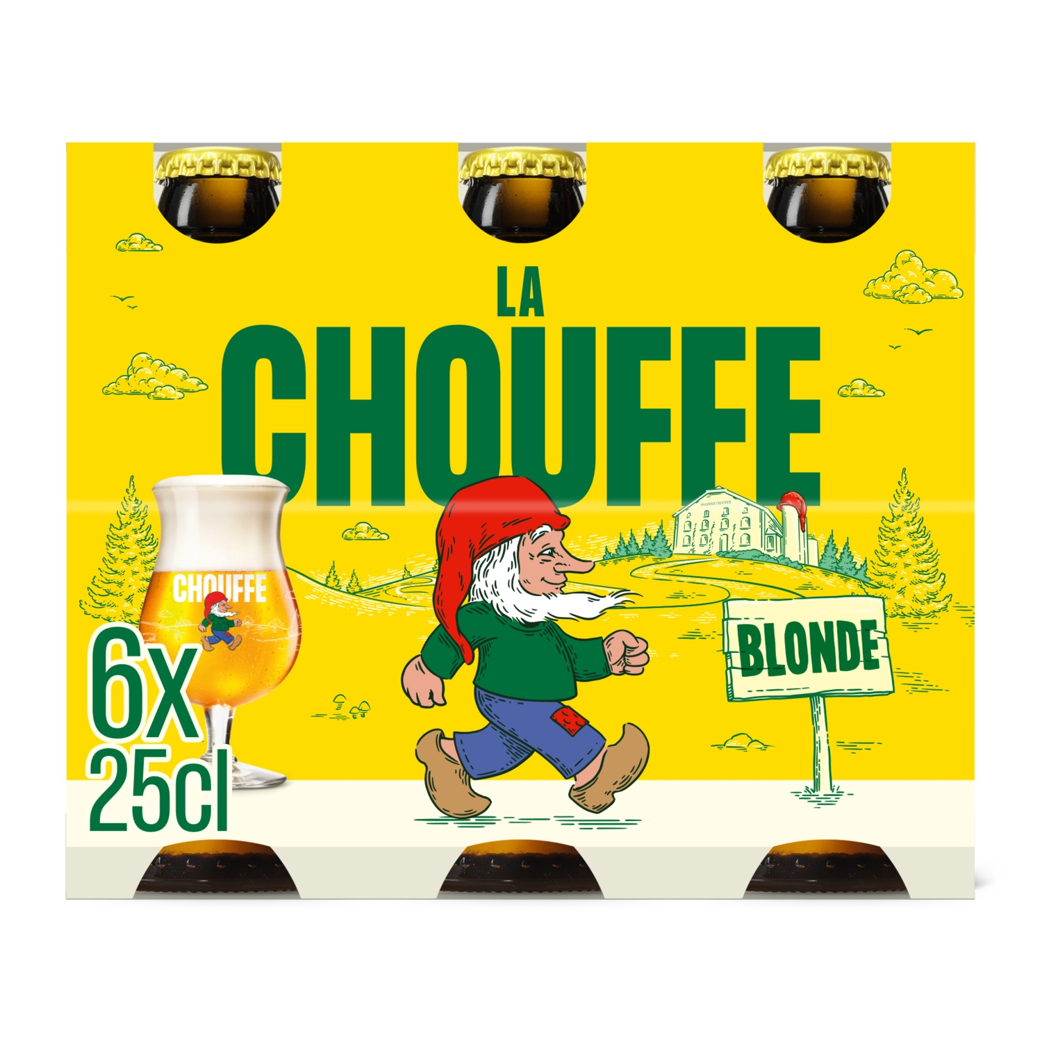 La Chouffe Bière blonde 8 % 6 x 25 cl