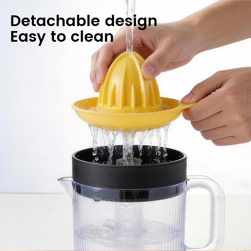 ochama Presse-Agrumes Électrique, Presse-Orange Semi-Automatique, Extracteur de Jus 1,4L Grande Capacité 30W pour la Maison, Oranges Citrons Agrumes