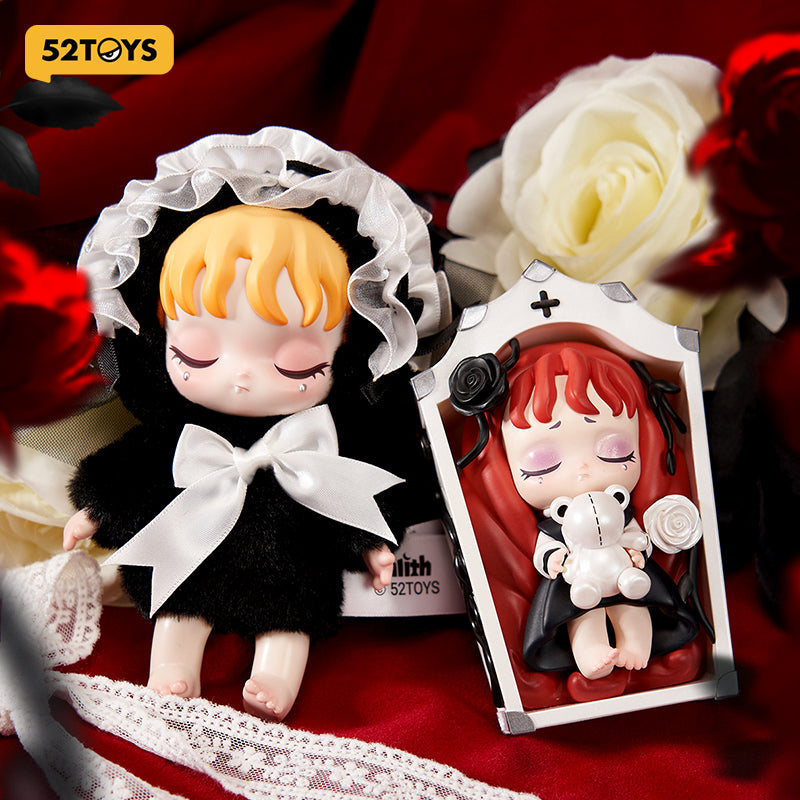52TOYS Lilith Série Forbidden Covenant Boîte Mystère Pendentif Peluche Vinyle Gothique Foncé Figurine de Collection Anime Décoration de Bureau Cadeau d'Anniversaire Une Figurine Aléatoire par Commande