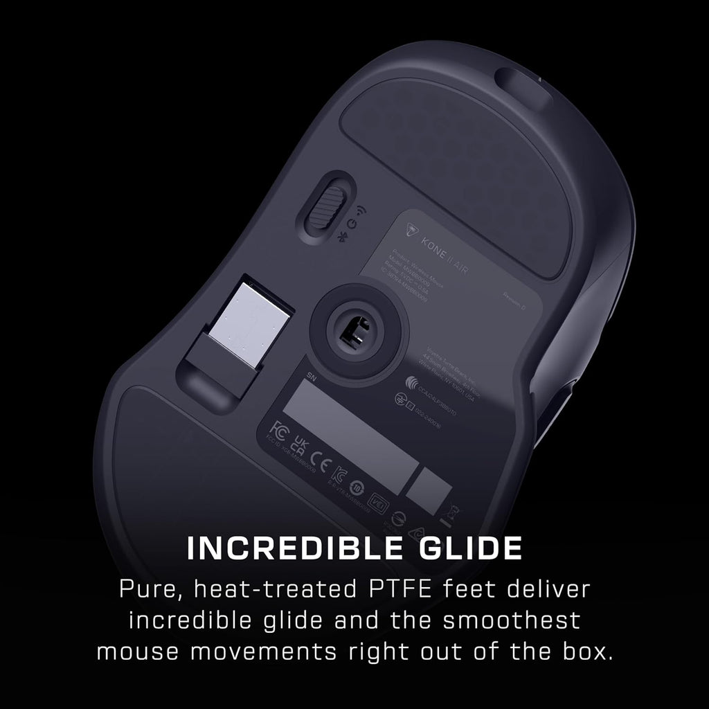TURTLE BEACH Souris Gaming Sans Fil Kone II Air 2.4GHz & Bluetooth - 26000 DPI, 21 Boutons - Noir