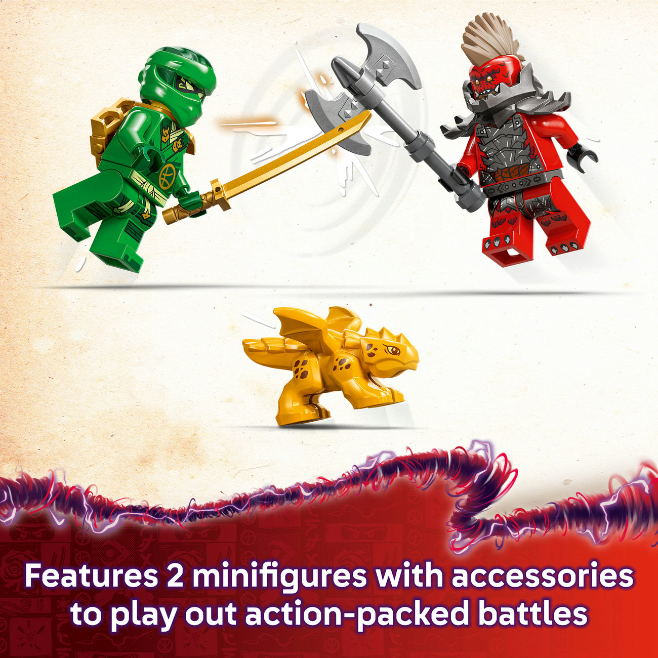 LEGO Ninjago 71829 Set de construction du dragon de la forêt verte de Lloyd