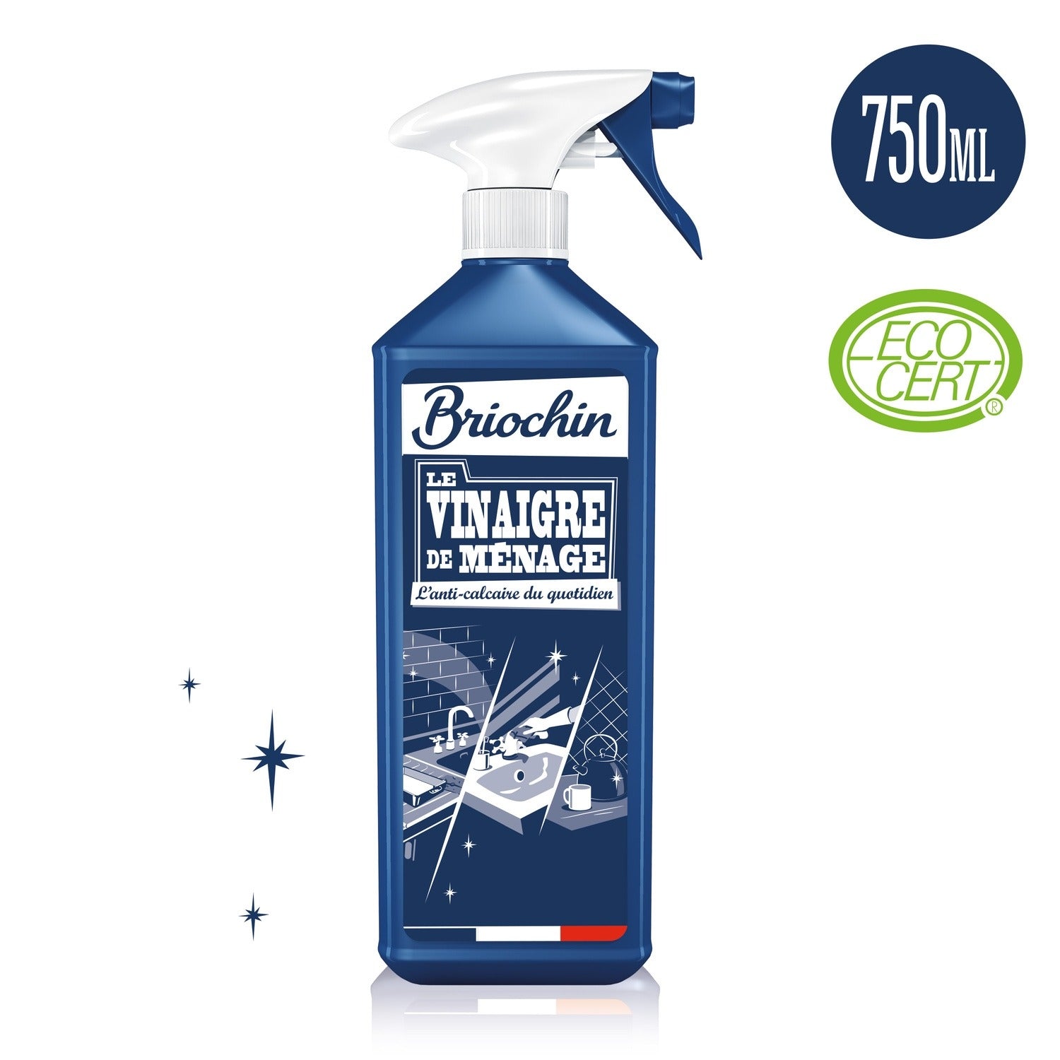 Jacques Briochin Nettoyant Multi-Usages Maison Vinaigre 750 ml