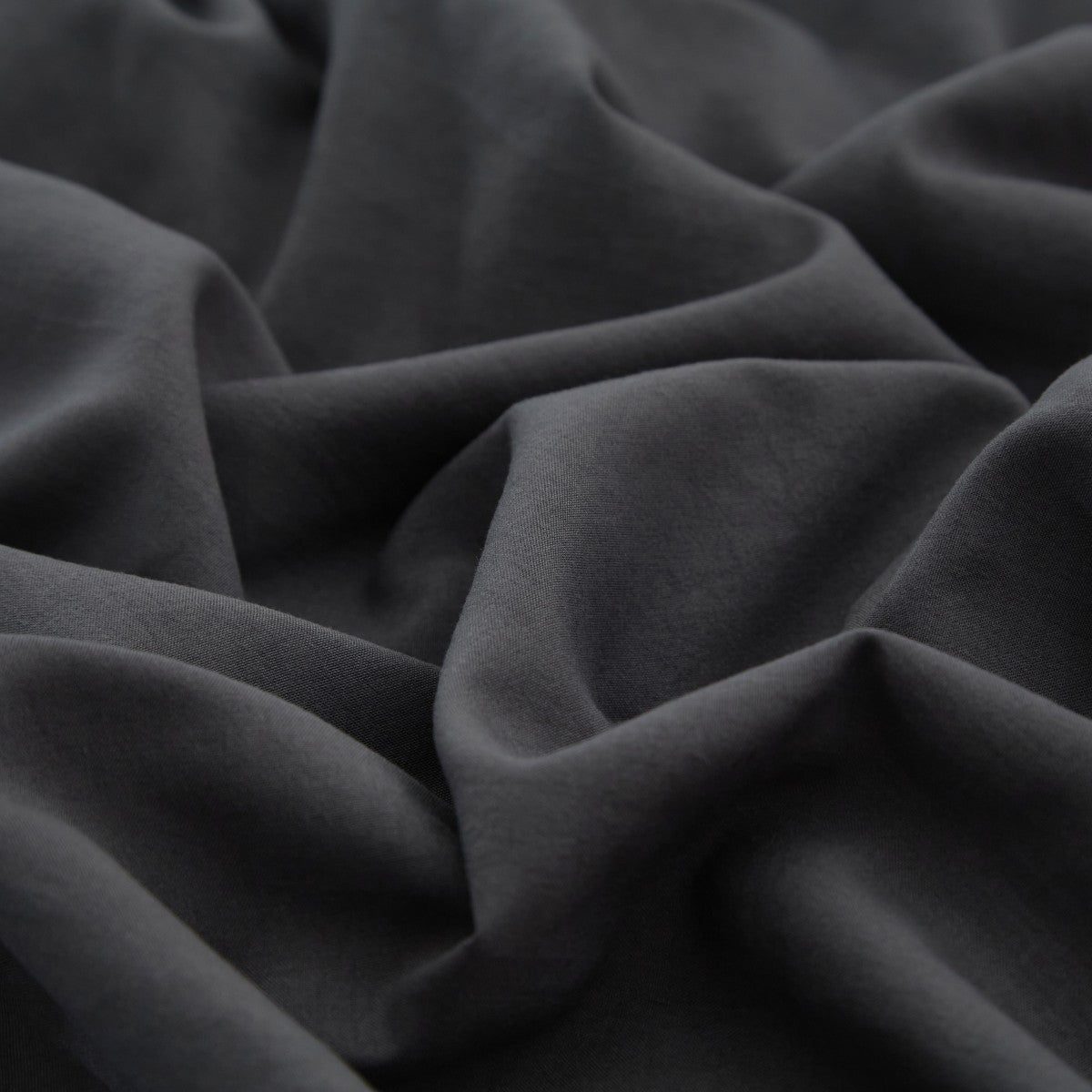 Meeallhome Parure de housse de couette lavée brossée, 155 x 220 cm/80 x 80 cm x 2, Gris foncé