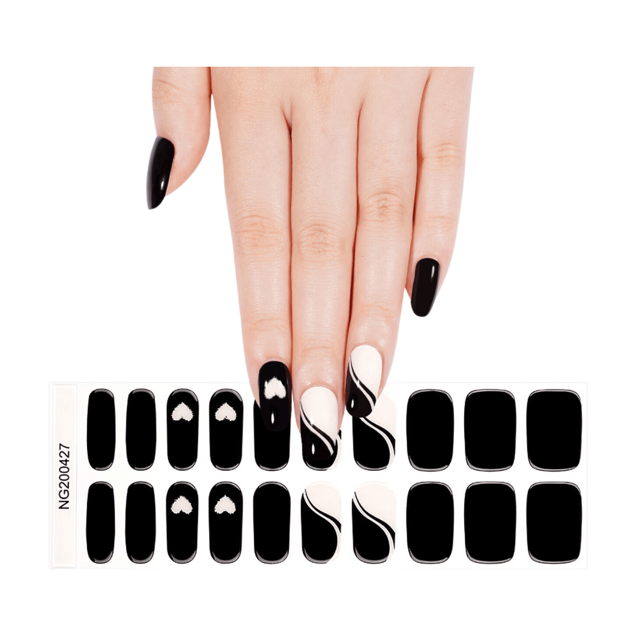 MeoMagic 14-187 Autocollants gels pour ongles - 20 pièces