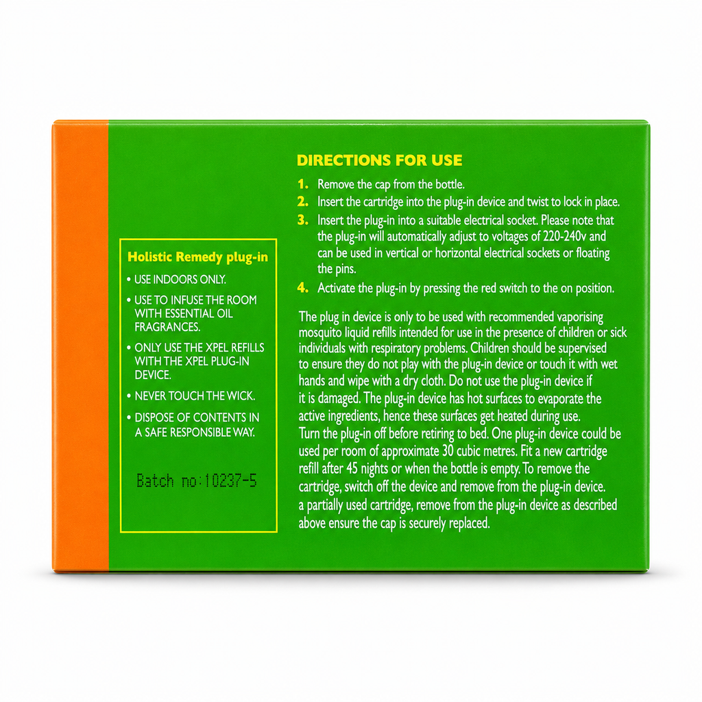 XPEL Diffuseur anti-moustiques et insectes avec recharge de 35 ml
