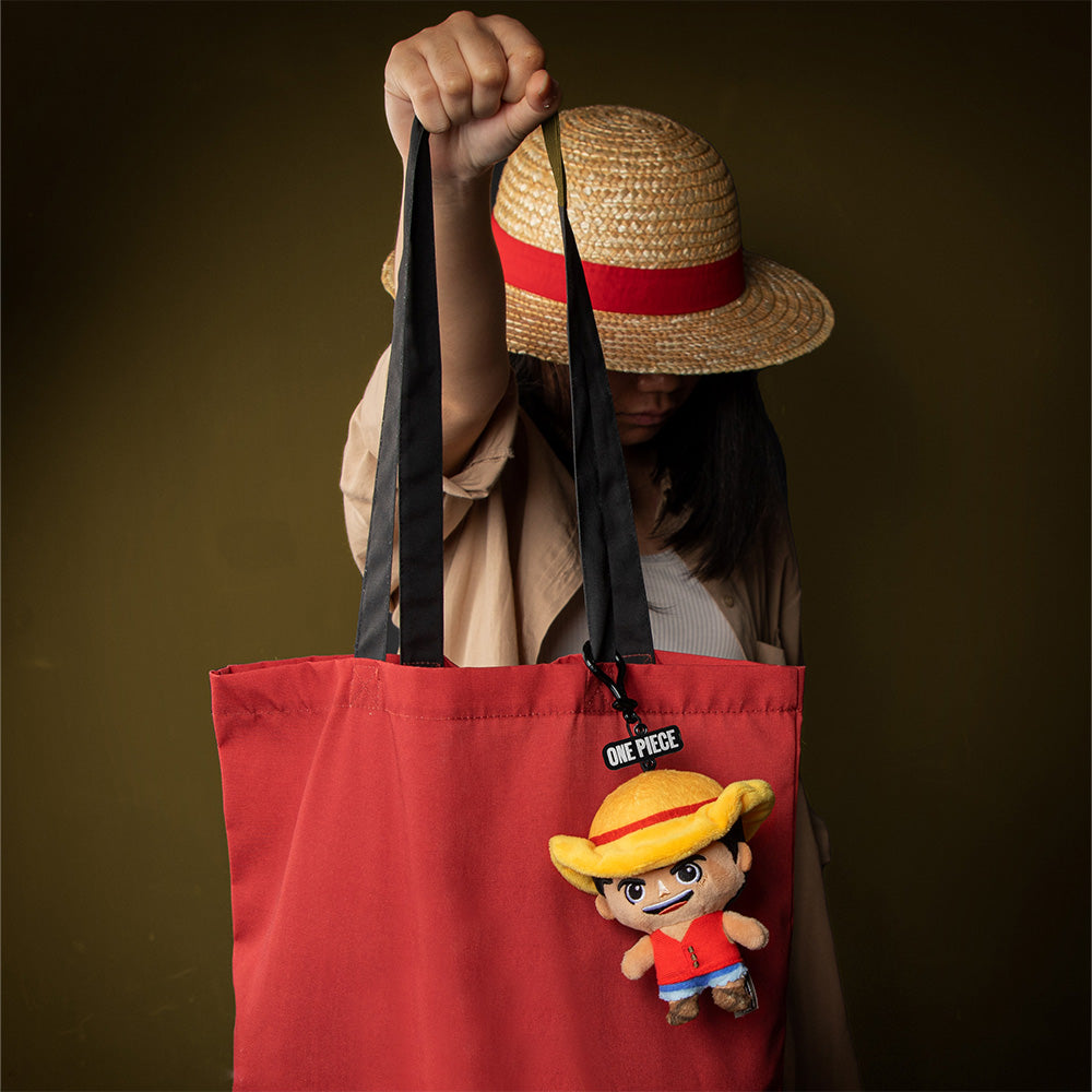 Netflix One Piece Porte-clés en peluche Luffy Taille unique 1 pc Collection de marchandises authentiques Cadeau pour les fans