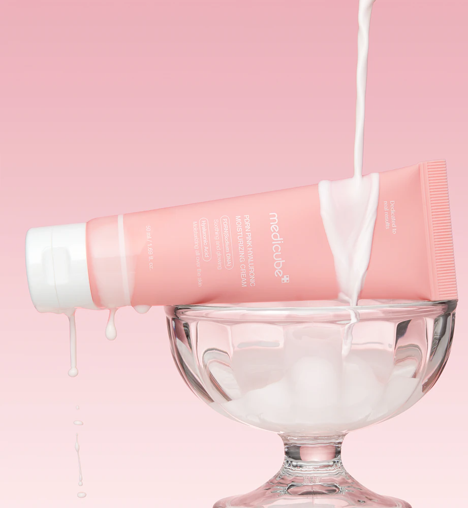 medicube Crème hydratante à l'ADN de saumon PDRN et à l'acide hyaluronique rose - Apaisante
