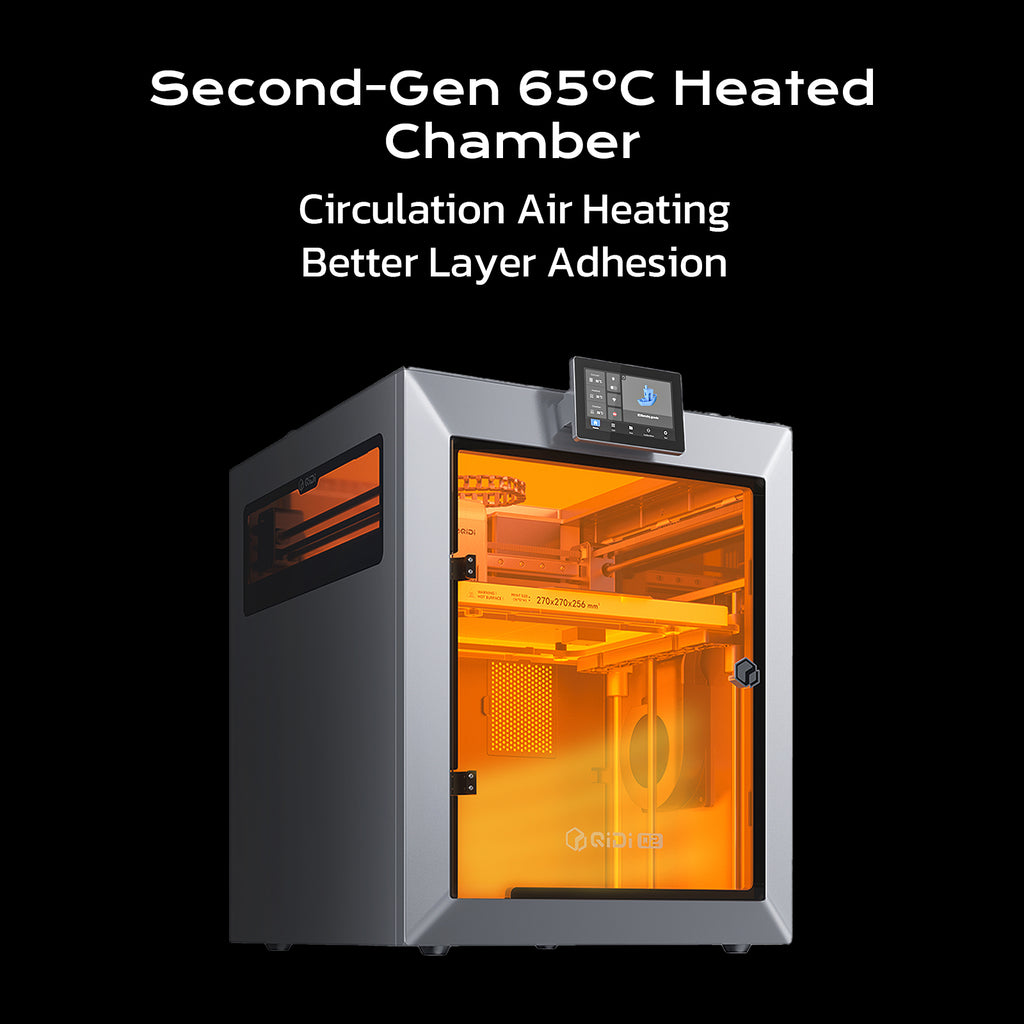QIDIQ2 Combo Imprimante 3D, FDM à boîtier fermé avec chambre chauffante à 65 °C, filtration d’air ultra-fine, vitesse élevée de 600 mm/s, caméra IA, mise à niveau automatique complète