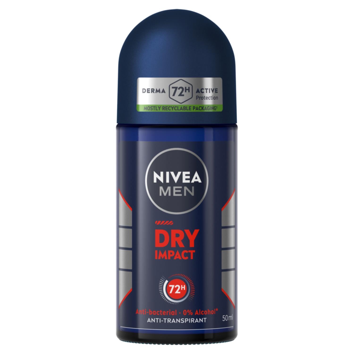 NIVEA MEN Déodorant Aisselles Dry Impact Protection 72h Bille 50ml