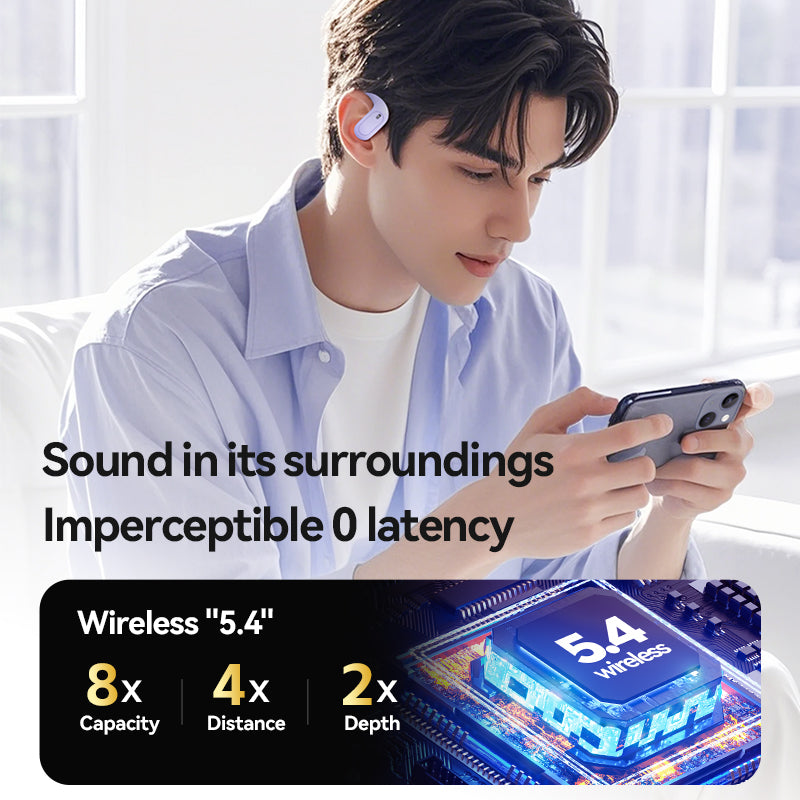 VoxorAI M112 Écouteurs Noir Écouteurs de sport Écouteurs de traduction IA Bluetooth Prise en charge traduction en temps réel 150 langues Adaptés aux études voyages et affaires