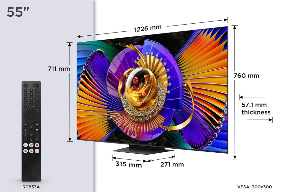 TCL 55C7L 55 pouces Mini LED Ultra HD Smart TV