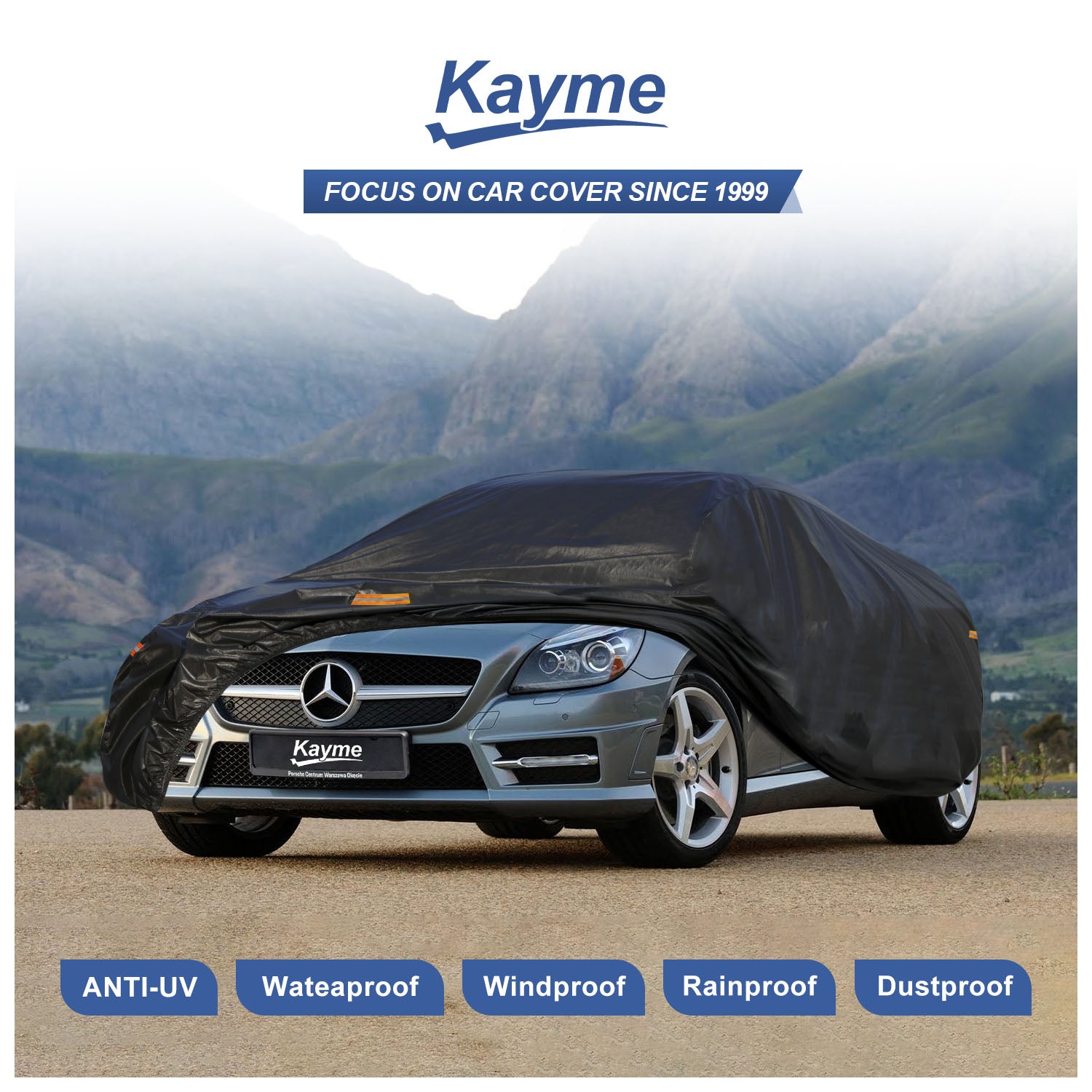 Housse De Voiture Kayme pour Coupé Convient Aux Tailles Jusqu'à 405 CM