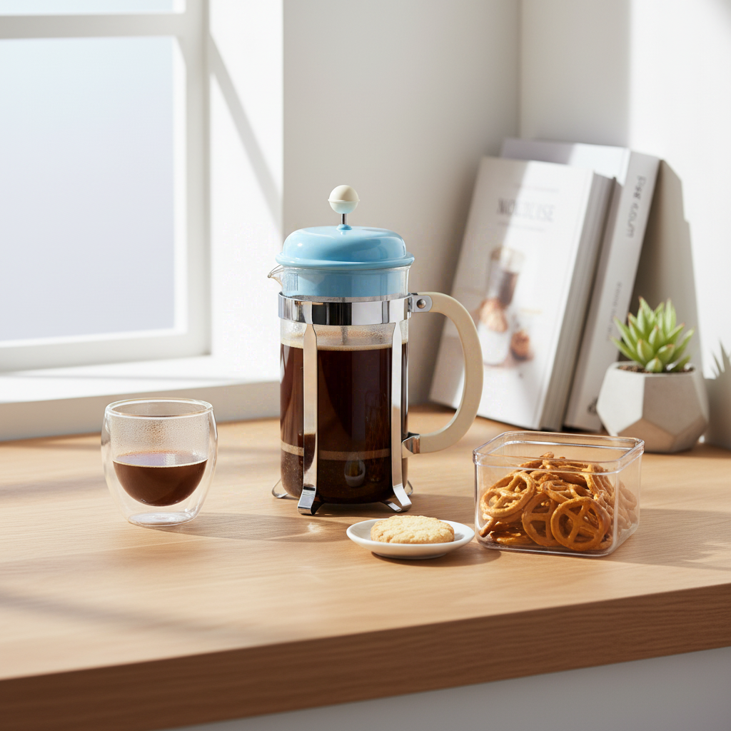 Bodum Caffettiera Cafetière à piston 1 L - 8 tasses - Bleu glace
