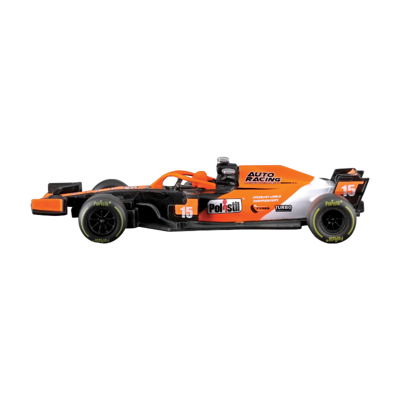 POLISTIL Circuit 2,22 m Piste de Formule 1 avec Pack de 2 Véhicules