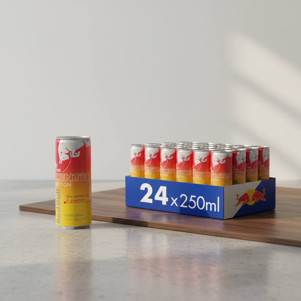 Red Bull Boisson énergisante Pomme Fuji-Gingembre - 24 canettes de 25 cl