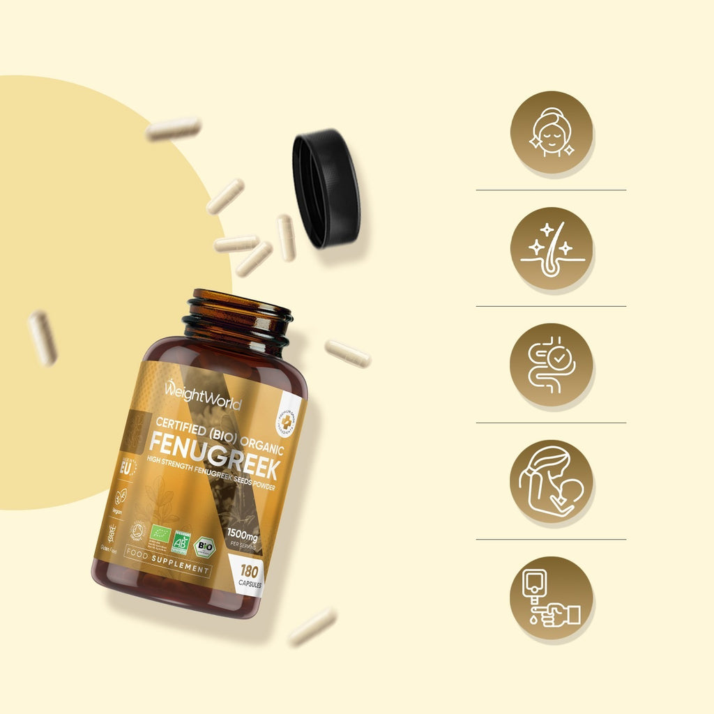 WeightWorld Fenugrec biologique 1500 mg - 180 gélules