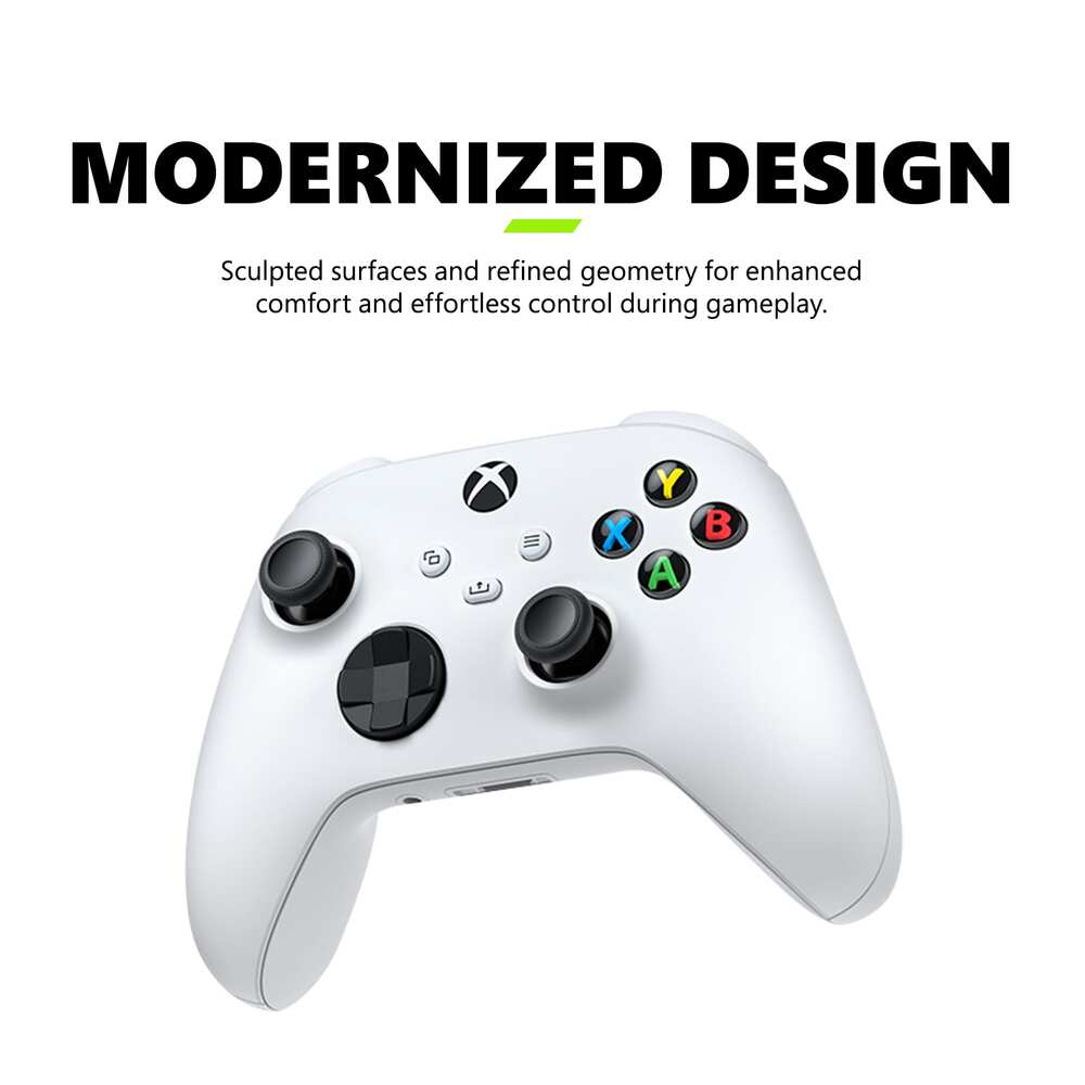 Manette sans fil Xbox pour Xbox Series/PC - Robot White + 3 Mois de Game Pass Ultimate