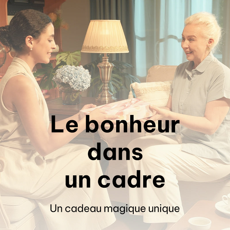 Magic Frame – Cadre Photo Numérique WiFi Full HD 10,1", Photos Anciennes Vivantes, Stockage Cloud Illimité, Affichage de Photos Numériques avec Configuration Facile, Cadeau pour Maman et Papa