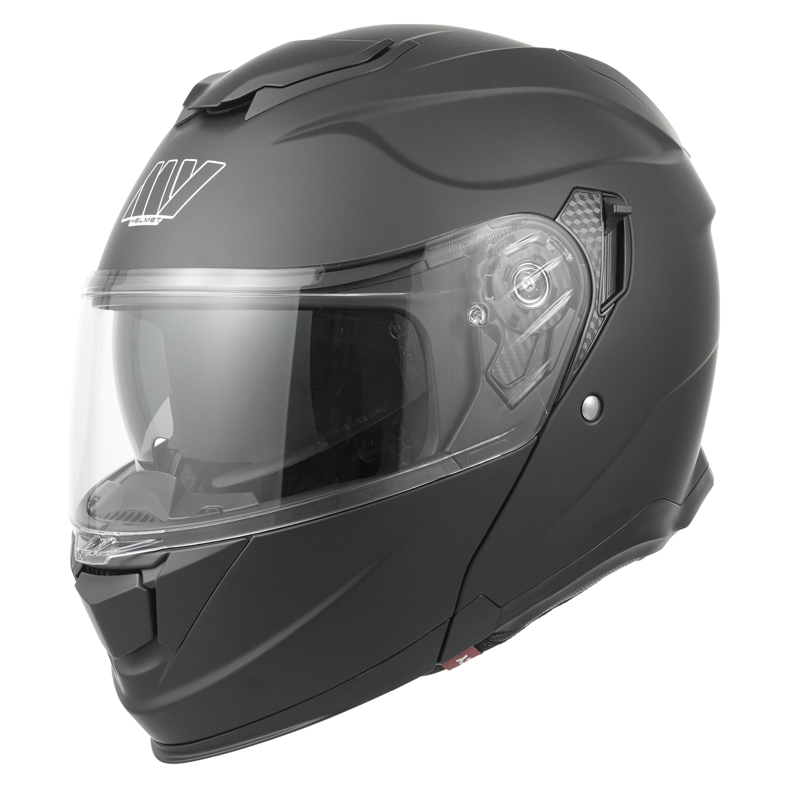 MY 935 Casque moto intégral à visière relevable certifié ECE 22.06 modulaire avec double visière pour hommes et femmes noir mat - Taille S