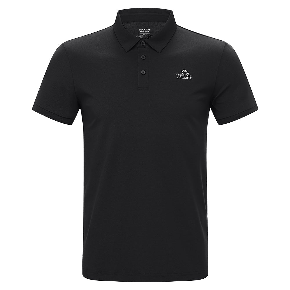 PELLIOT T-shirt à manches courtes pour homme Voyage Camping Étanche Durable - Noir - XL