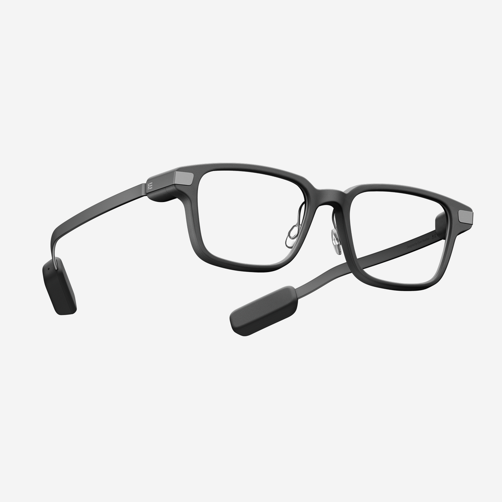 Even Realities - Even G2 B Gris (Monture rectangulaire) - Lunettes intelligentes de visualisation quotidienne, Sans caméra, Confidentialité d'abord, Batterie de 2 jours