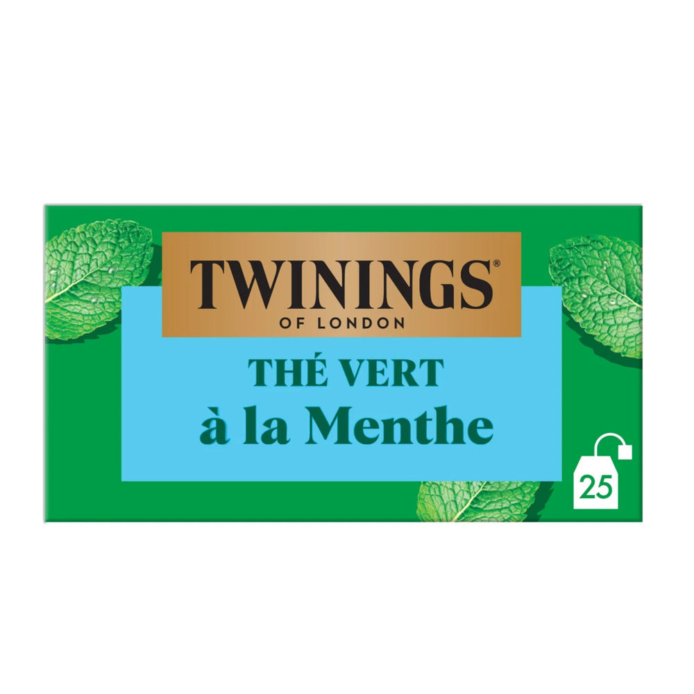Twinings - Thé vert menthe - 25 sachets - 50 g