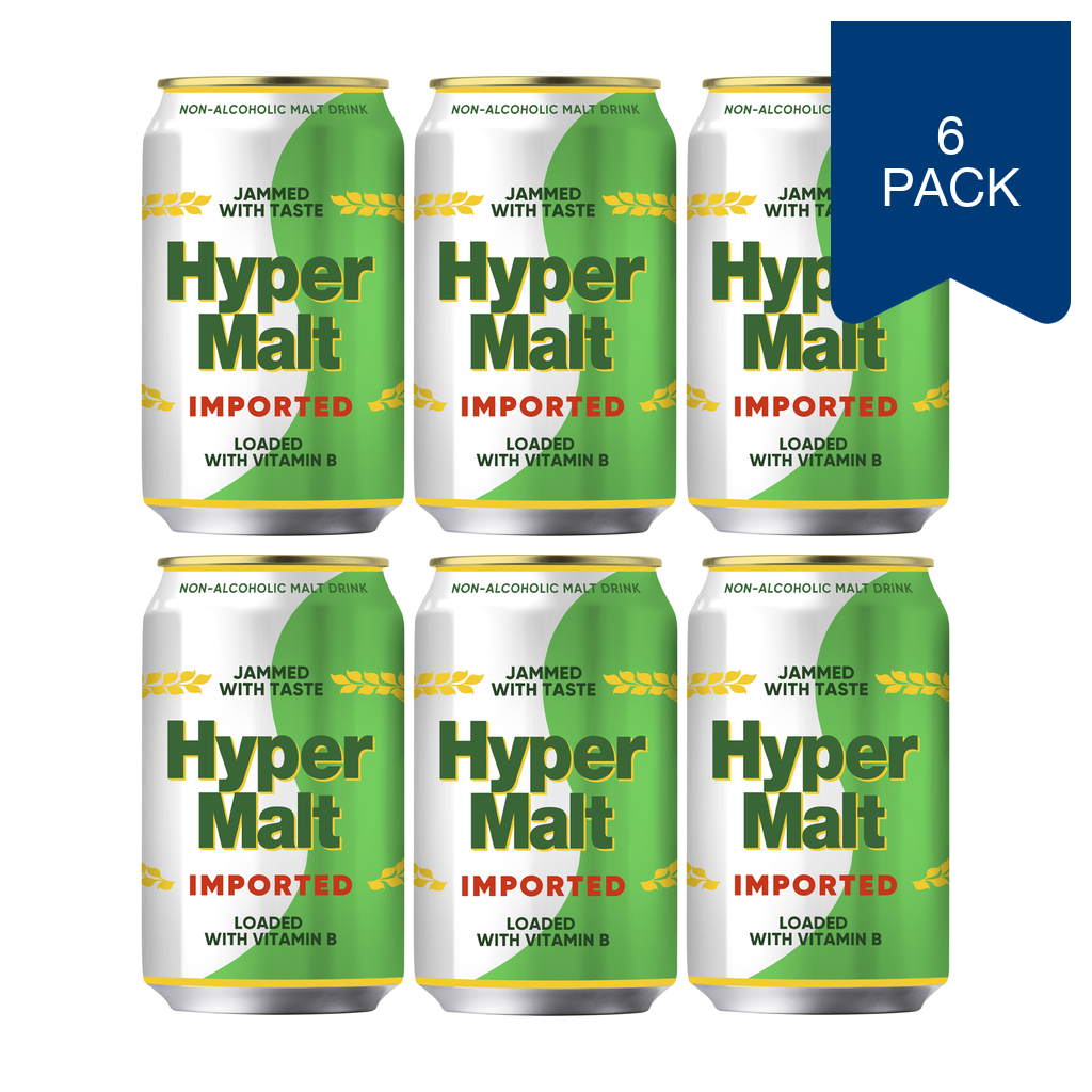 Hyper Malt Boisson maltée en canette 330 ml ( Lot de 6)