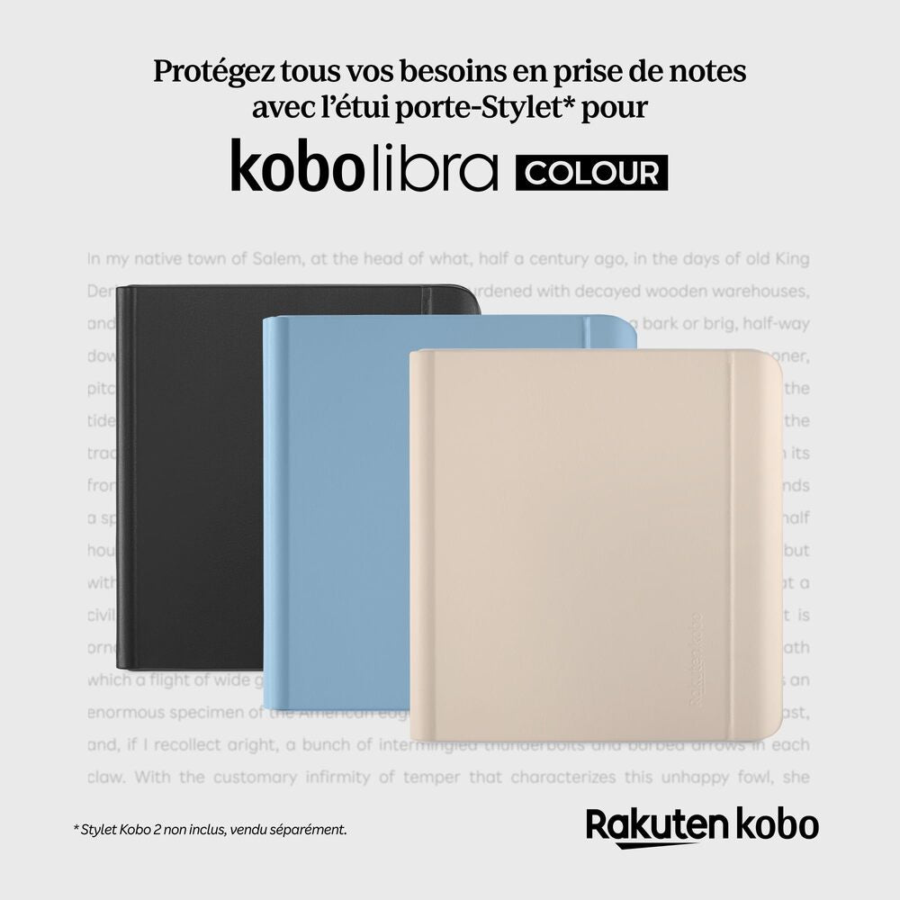 Kobo Étui porte-Stylet pour Kobo Libra Colour - Noir