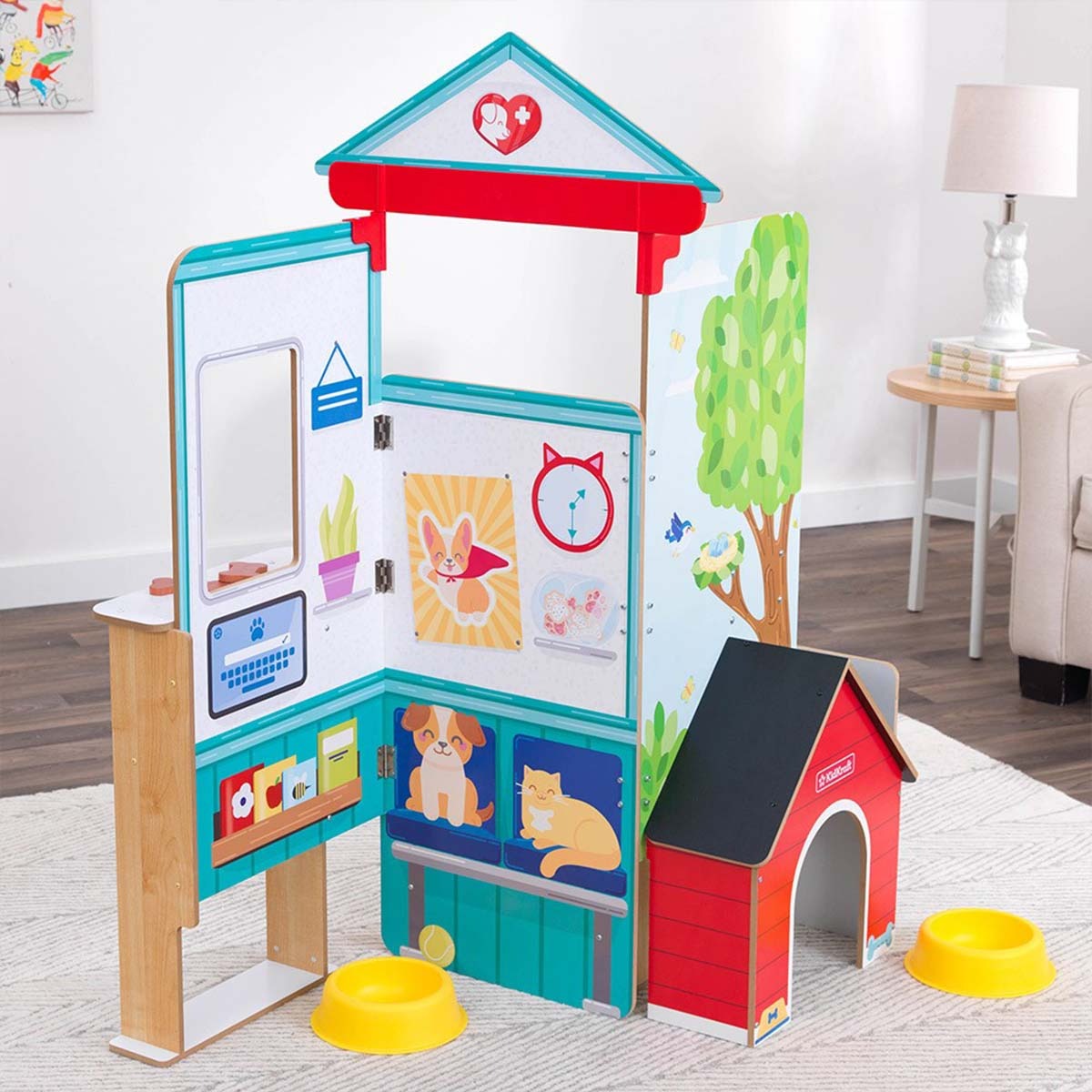 KidKraft Faisons semblant Clinique vétérinaire dépliable