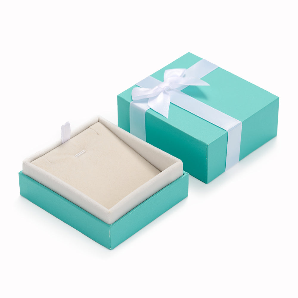 Oirlv Coffret cadeau de bijoux en vert menthe de luxe avec ruban pour bague, boucle d'oreille, collier et bracelet
