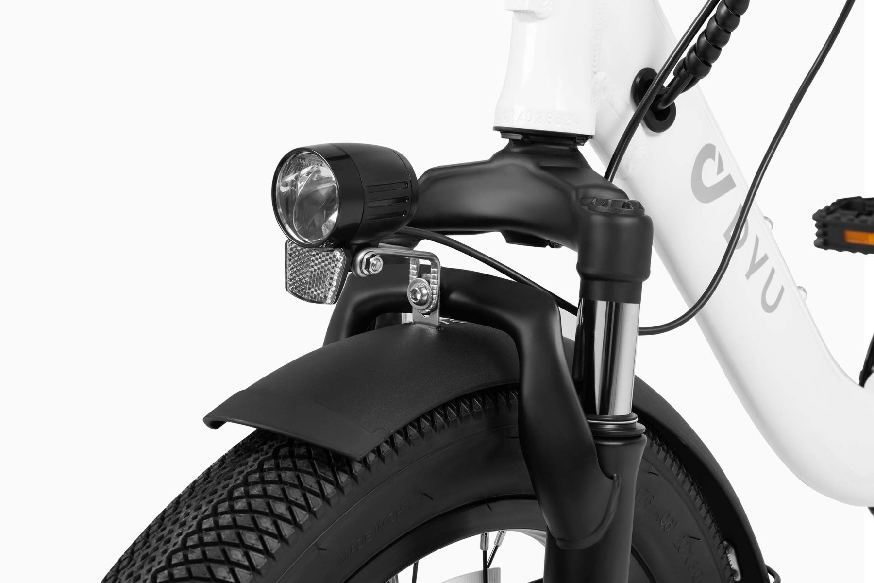 DYU C9 Vélo électrique pliant pour adulte, 20", 250 W, 48 V, 15,6 Ah, Fatbike, VTT électrique, 25 km/h - Vert