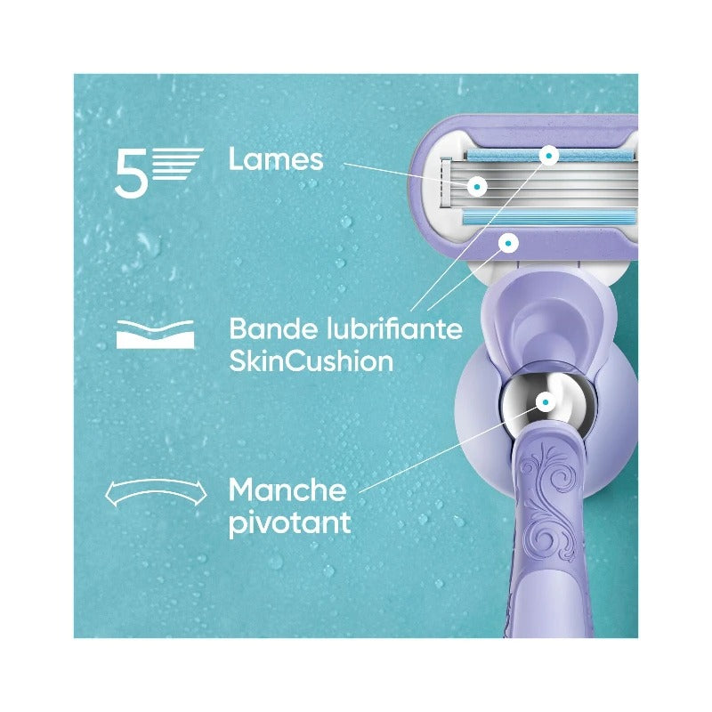 Gillette Venus Swirl - Rasoir Extra Smooth + 1 Recharge - 1 Unité