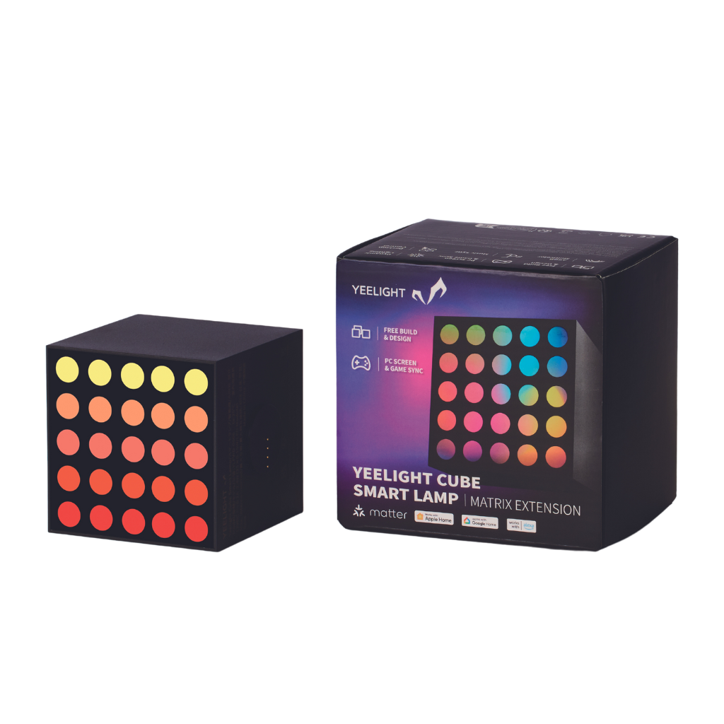 Yeelight Cube lampe connectée - Cube lumineux gaming Matrix - Pack d’extension
