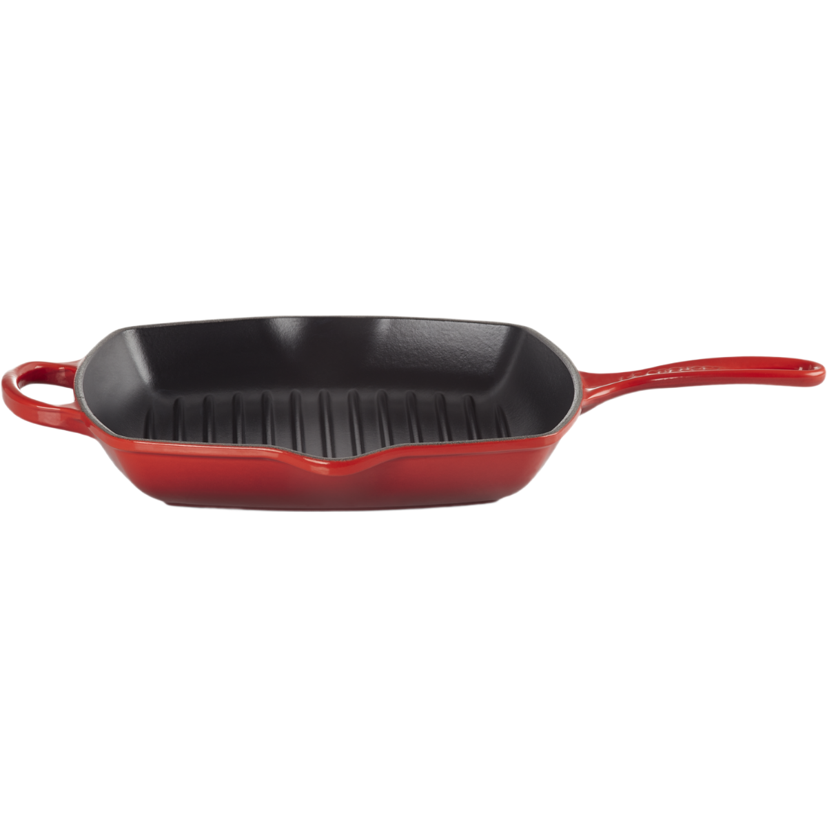 Le Creuset Signature Poêle grill carrée rouge cerise - 26 cm