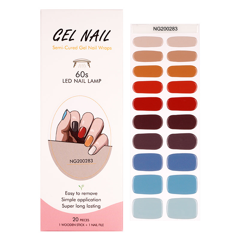 MeoMagic 14-129 Autocollants gels pour ongles - 20 pièces