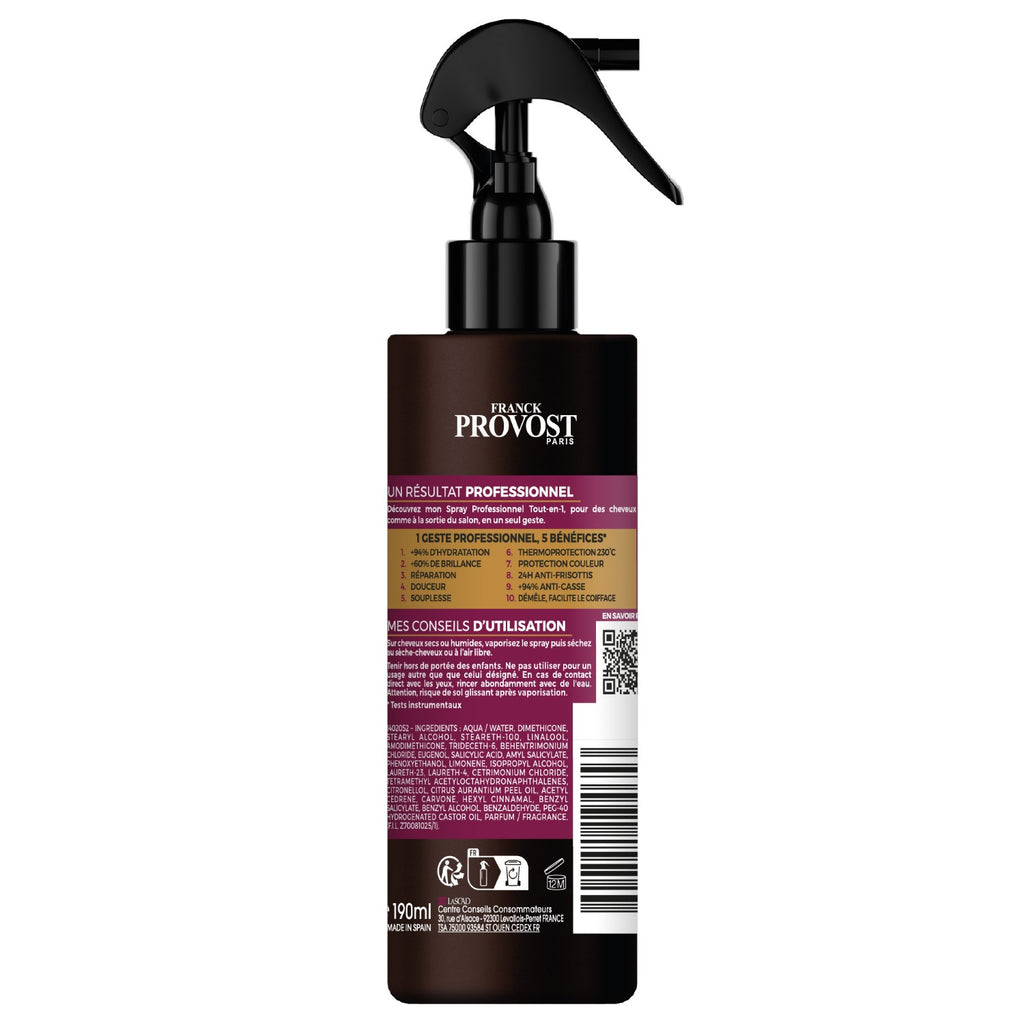 Franck Provost Paris Shampooing Spray Professionnel Tout En 1, 190 ml
