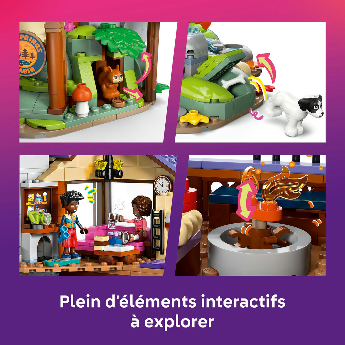 LEGO Friends 42705 La cabane chaleureuse dans la forêt