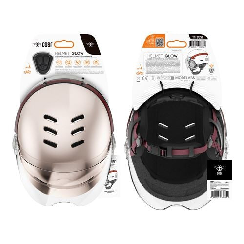 CASR LED GLOW Casque avec LED intégrées taille M - Rose
